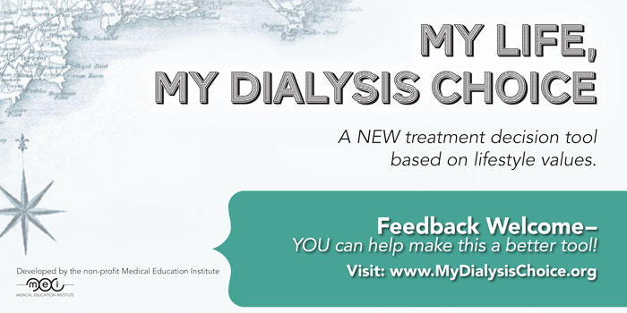 Matching Dialysis Options to Lifestyle with MyDialysisChoice.org